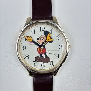 Walt Disney Productions Lorus Quartz Mickey Mouse Wrist Watch Wall Clock WORKS